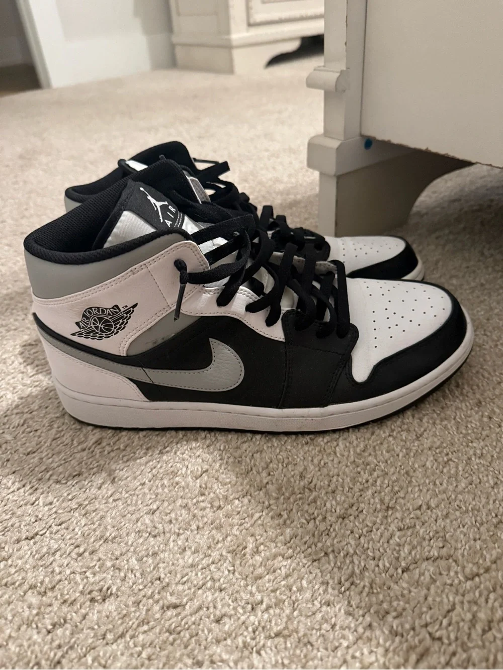 Jordan High Top Sneakers in Black, White, Gray